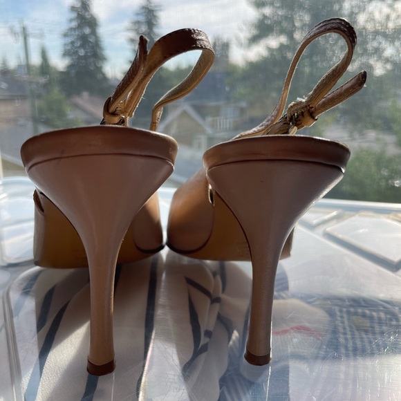 Vintage Via Spiga Nude Slingbacks - Picture 4 of 4